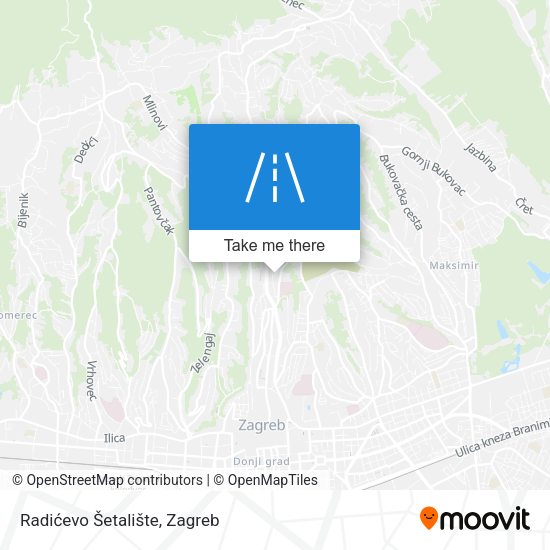 Radićevo Šetalište map