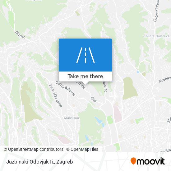Jazbinski Odovjak Ii. map