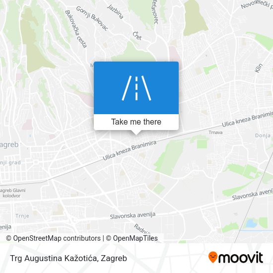 Trg Augustina Kažotića map
