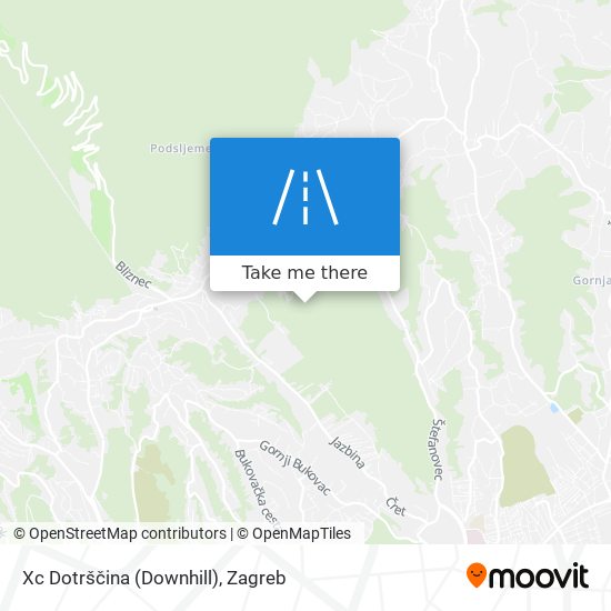 Xc Dotrščina (Downhill) map