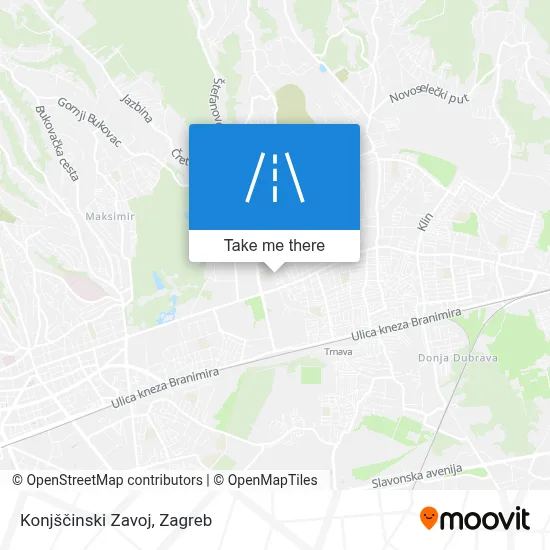 Konjščinski Zavoj map