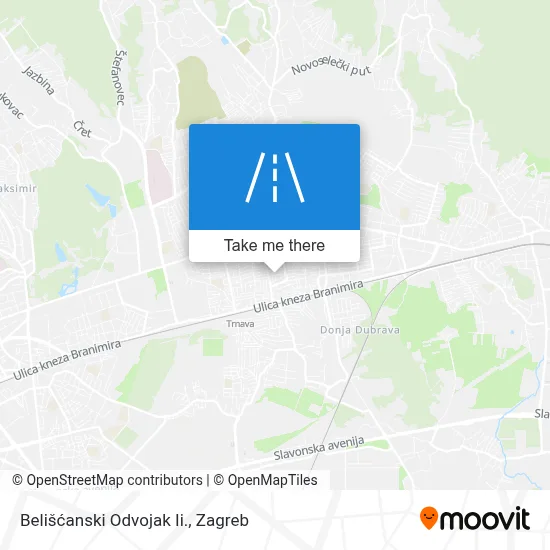 Belišćanski Odvojak Ii. map