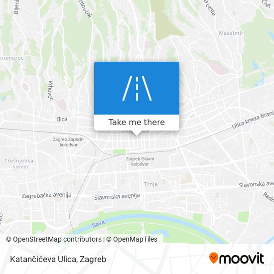 Katančićeva Ulica map