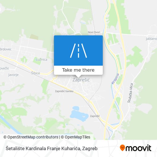 Šetalište Kardinala Franje Kuharića map