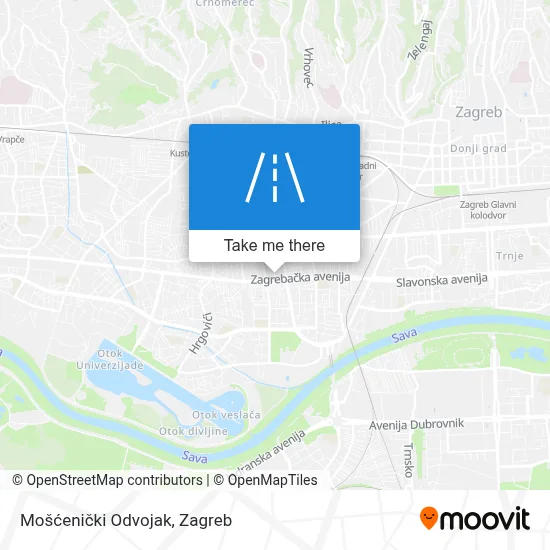 Mošćenički Odvojak map