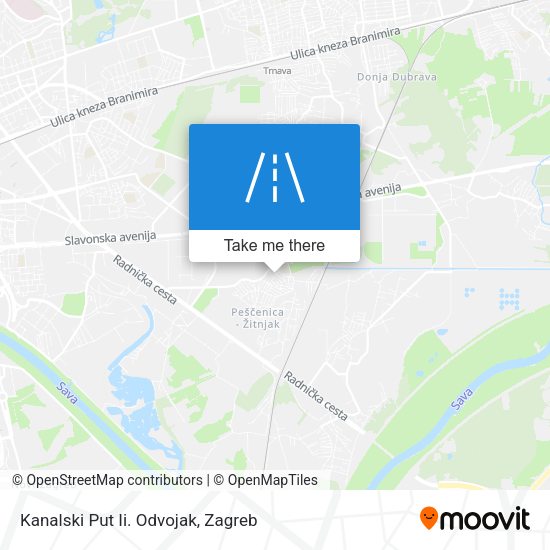 Kanalski Put Ii. Odvojak map