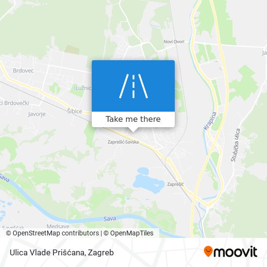 Ulica Vlade Prišćana map