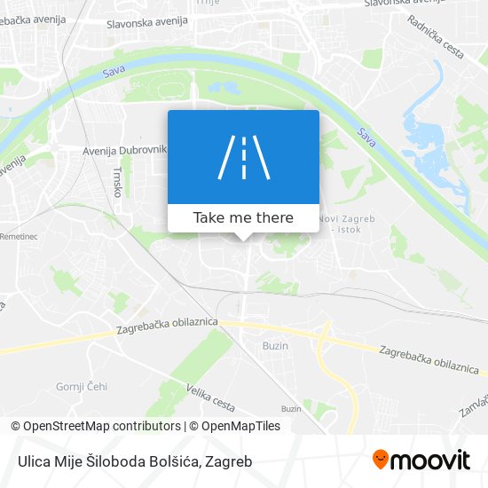 Ulica Mije Šiloboda Bolšića map