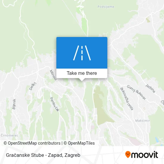 Gračanske Stube - Zapad map