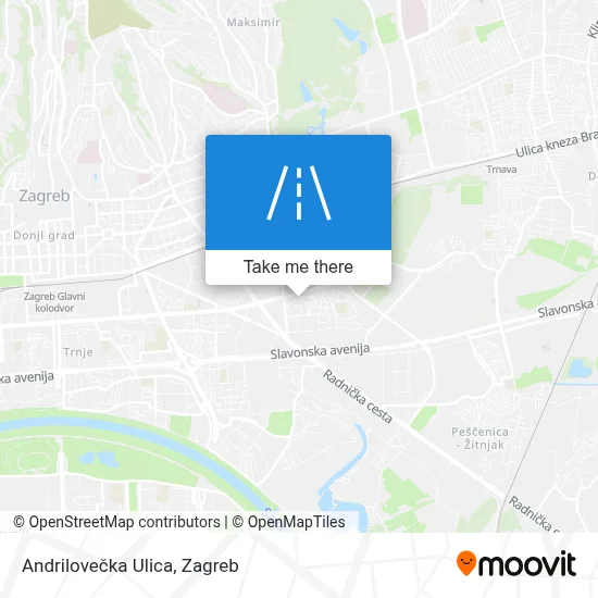 Andrilovečka Ulica map