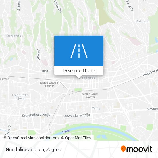 Gundulićeva Ulica map