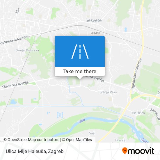 Ulica Mije Haleuša map