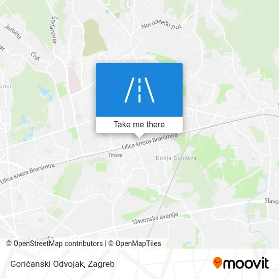 Goričanski Odvojak map