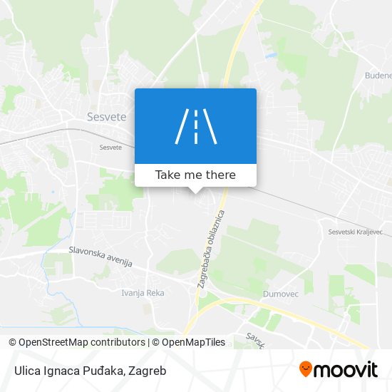 Ulica Ignaca Puđaka map