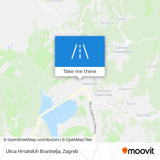 Ulica Hrvatskih Branitelja map