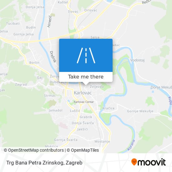 Trg Bana Petra Zrinskog map