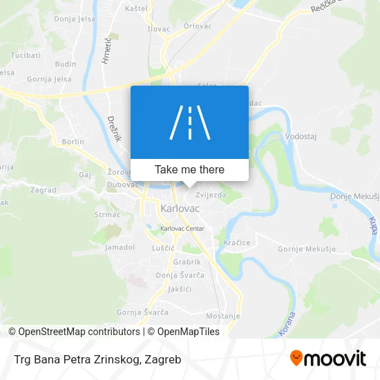 Trg Bana Petra Zrinskog map