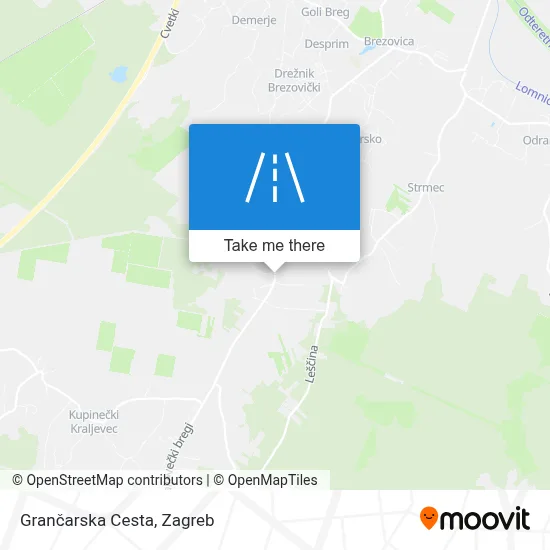 Grančarska Cesta map