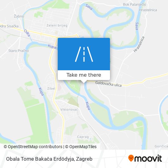 Obala Tome Bakača Erdödyja map