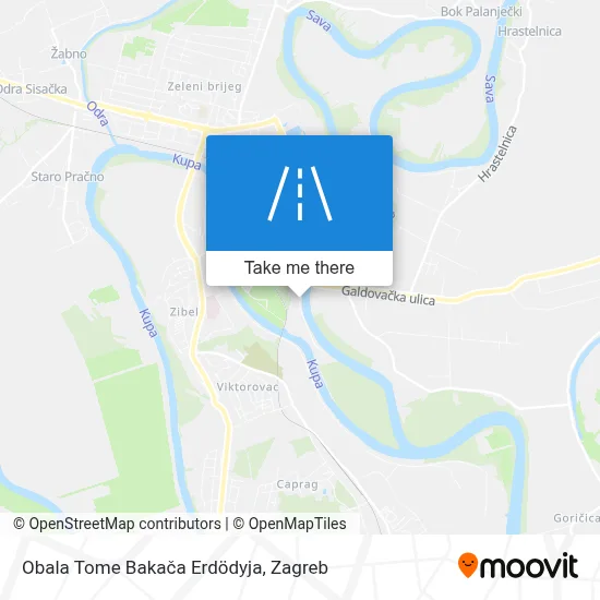 Obala Tome Bakača Erdödyja map