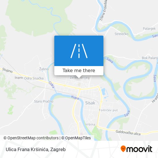 Ulica Frana Kršinića map