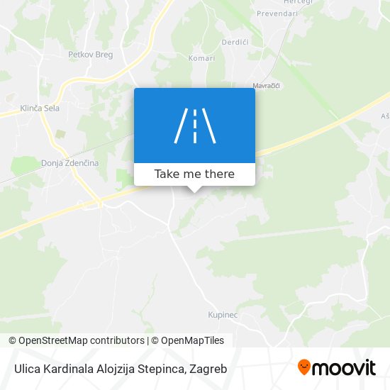 Ulica Kardinala Alojzija Stepinca map