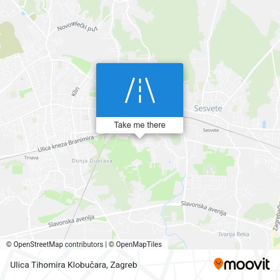 Ulica Tihomira Klobučara map