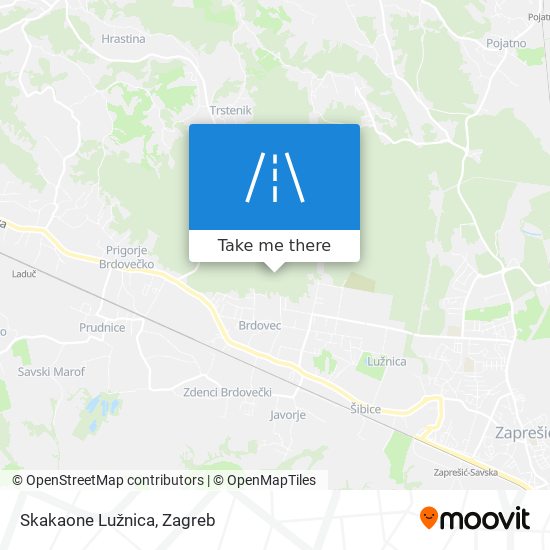 Skakaone Lužnica map