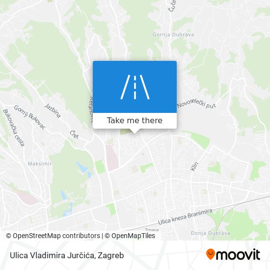 Ulica Vladimira Jurčića map