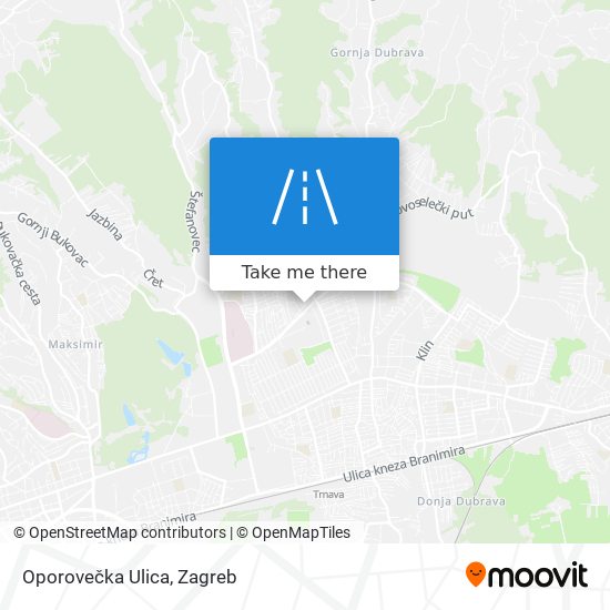 Oporovečka Ulica map