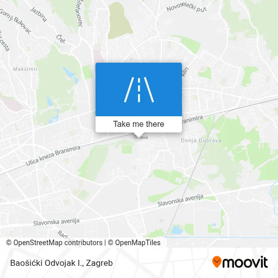 Baošićki Odvojak I. map