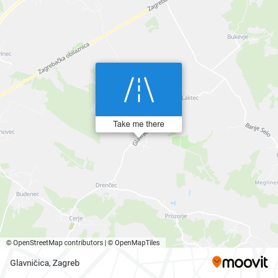 Glavničica map