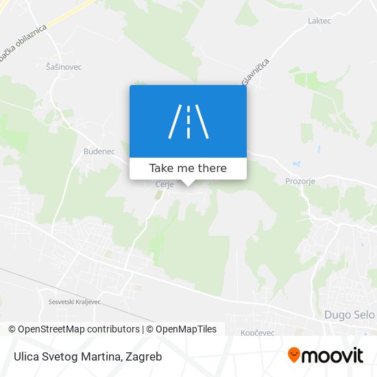 Ulica Svetog Martina map