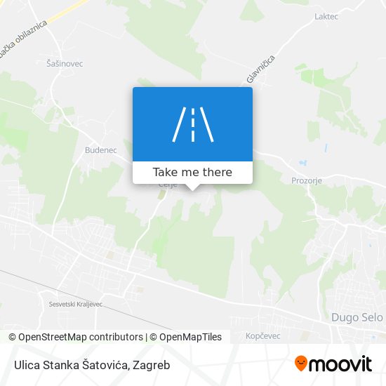 Ulica Stanka Šatovića map