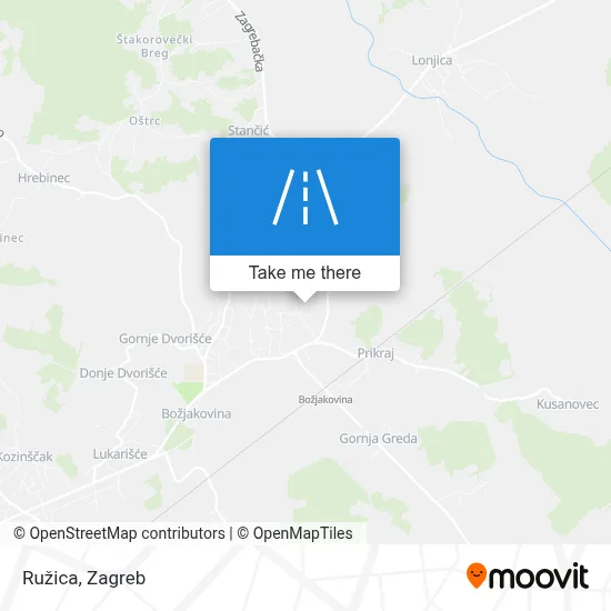 Ružica map