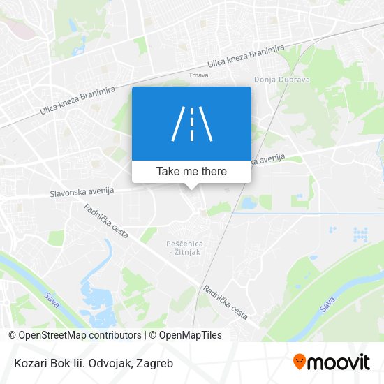 Kozari Bok Iii. Odvojak map