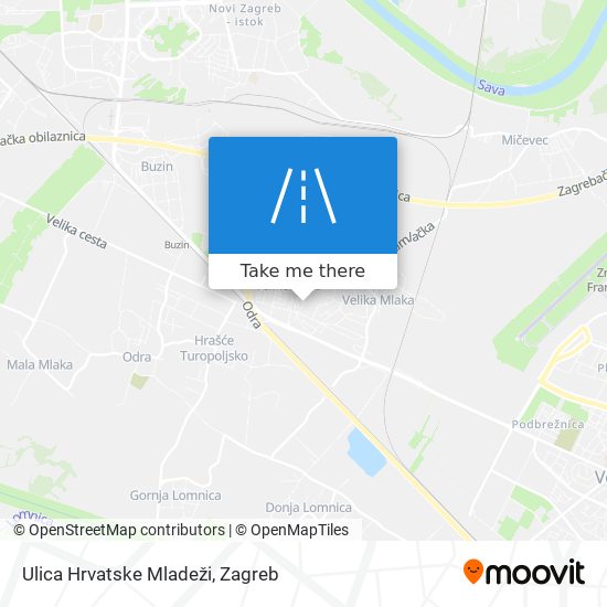 Ulica Hrvatske Mladeži map