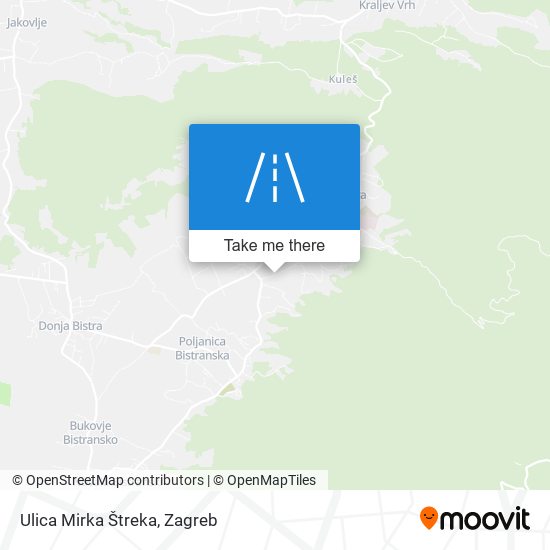 Ulica Mirka Štreka map