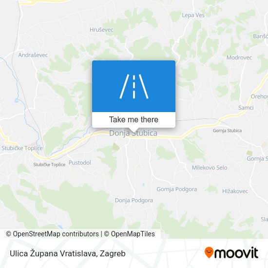 Ulica Župana Vratislava map