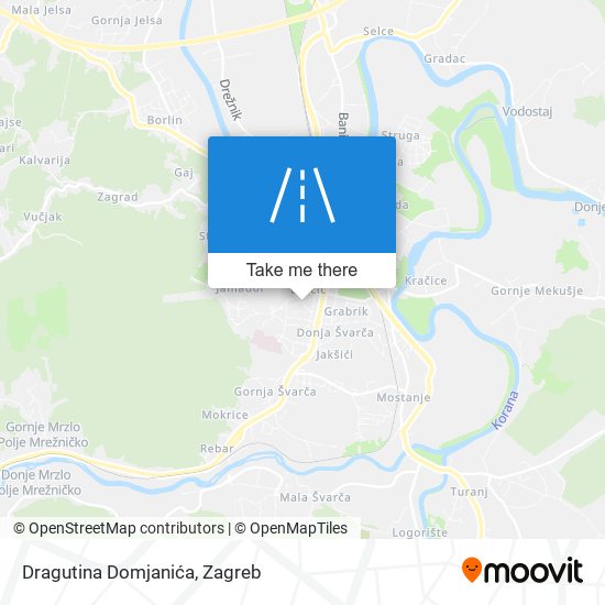 Dragutina Domjanića map