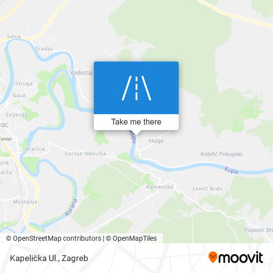 Kapelička Ul. map