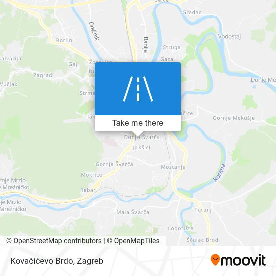 Kovačićevo Brdo map
