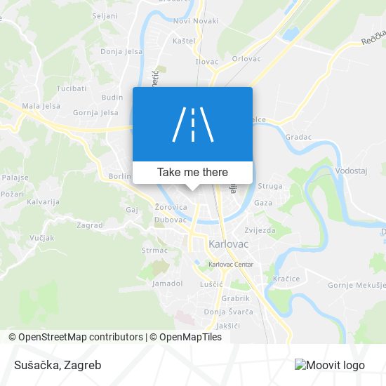 Sušačka map