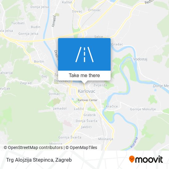 Trg Alojzija Stepinca map