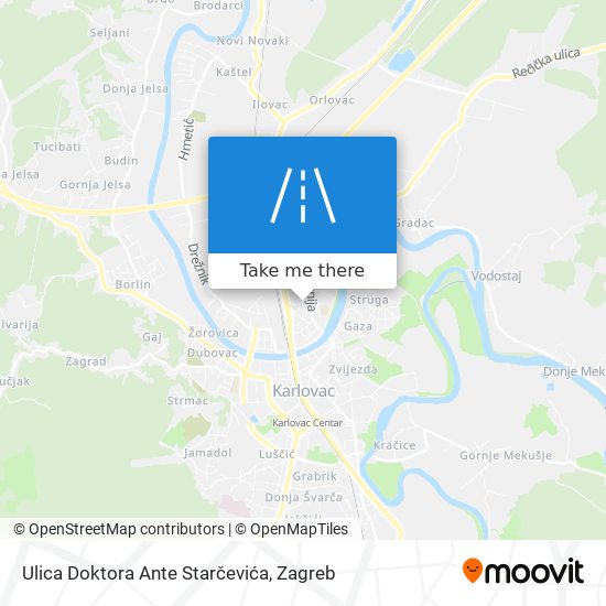 Ulica Doktora Ante Starčevića map