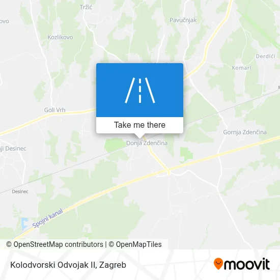 Kolodvorski Odvojak II map