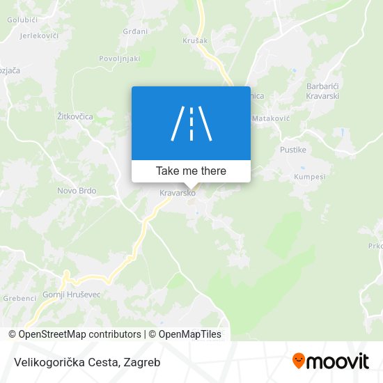 Velikogorička Cesta map