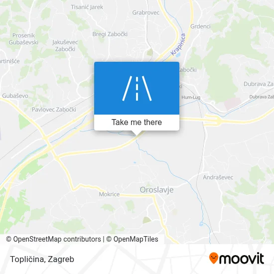 Topličina map