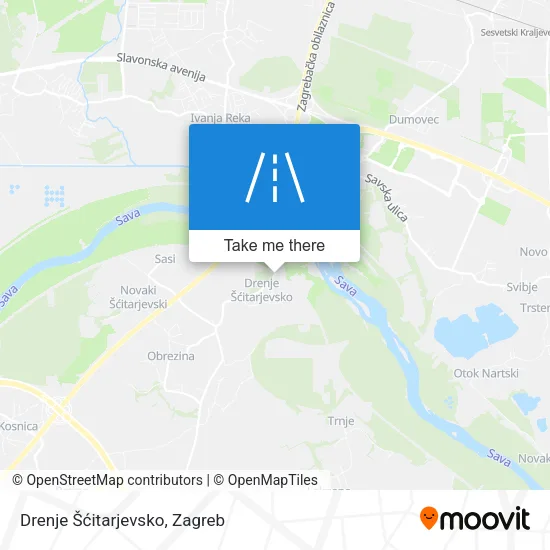 Drenje Šćitarjevsko map