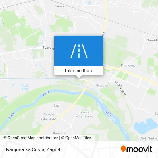 Ivanjorečka Cesta map